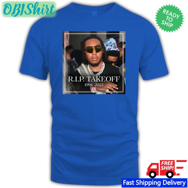 Rip Takeoff Rapper 1994-2022 Tee Shirt XXL Magazine Rip Takeoff Rapper 1994-2022 Tee