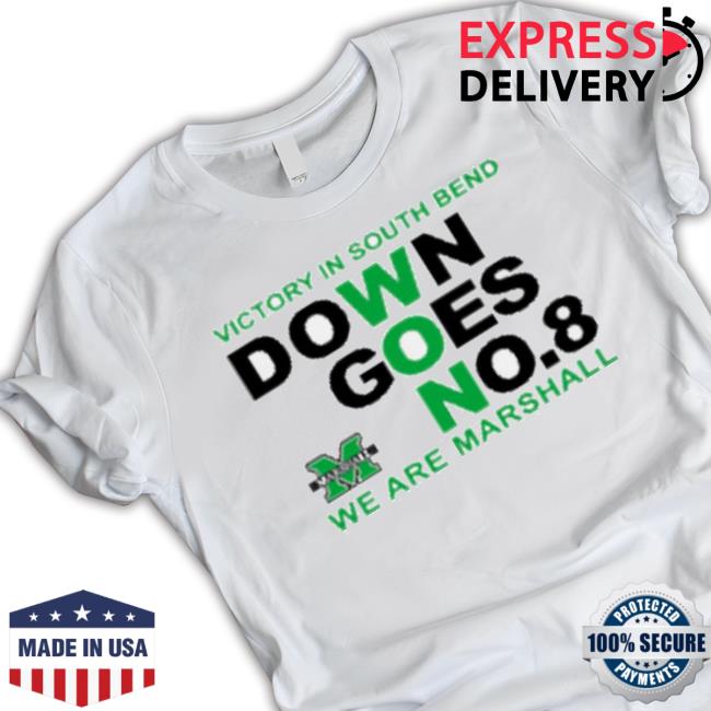 Victory In South Bend Down Goes No.8 We Are Marshall University Football Sweaters