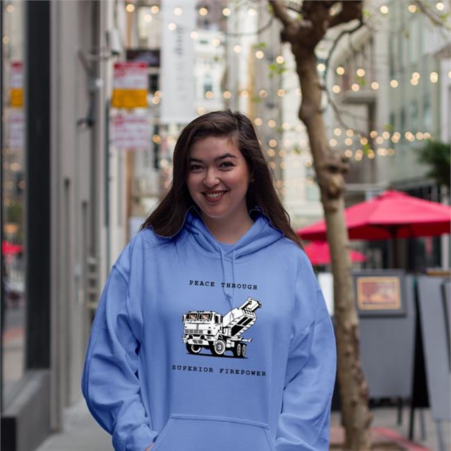 Kama Peace Through Superior Firepower Hoodie Kama_Kamilia