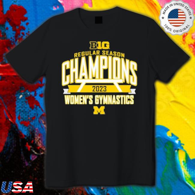 Michigan Wolverines Blue 84 2023 Big Ten Women’S Gymnastics Regular Season Champions Shirt