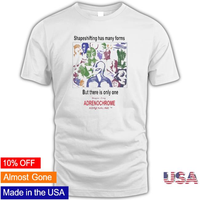 Official Garbaj Adrenochrome Promotional Souvenir New Shirts