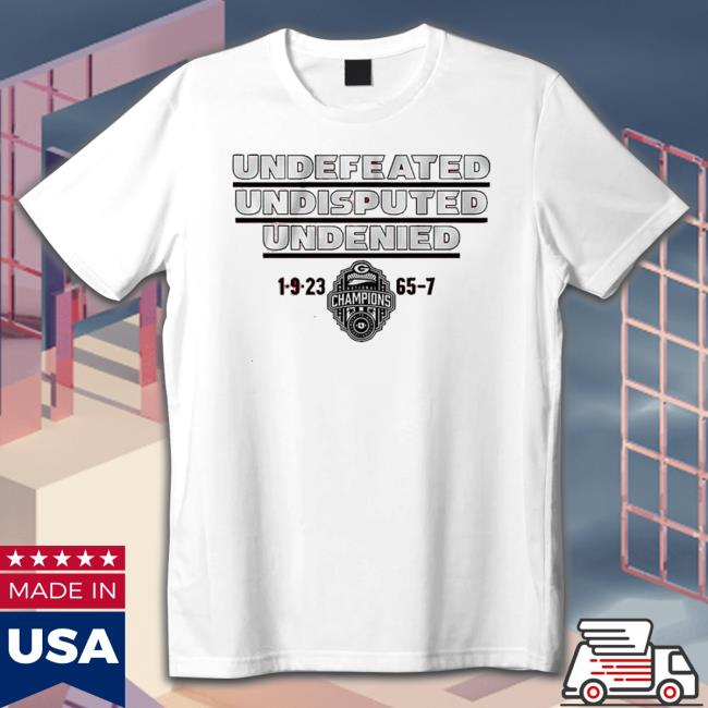 Georgia Football Undefeated Undisputed Undenied Long Sleeve Shirt