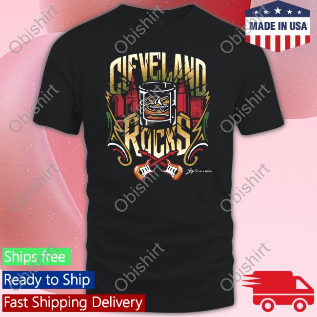 Rock N Roll Cleveland Whiskey Hoodie