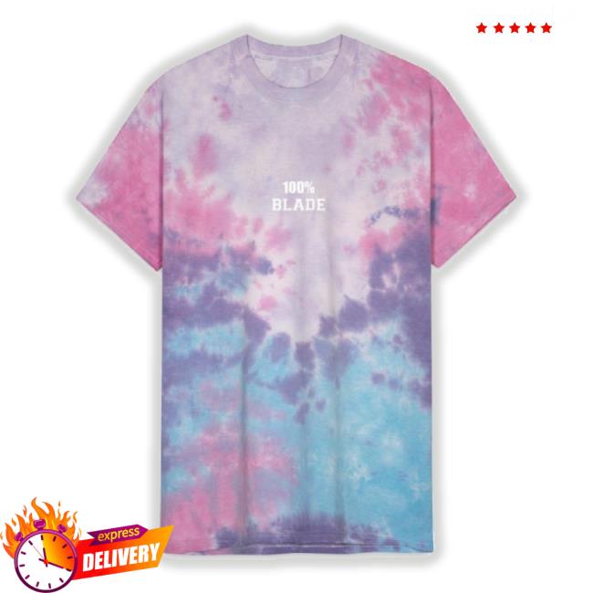 Spreadshirt Shop 100% Blade Unisex Tie Dye Hoodie Sweatshirt