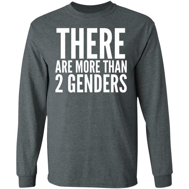 there are more than two genders shirt black there are more than two genders shirt black