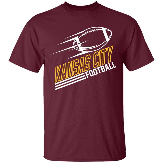 Kansas city football streamline t shirt Kansas city football streamline t shirt