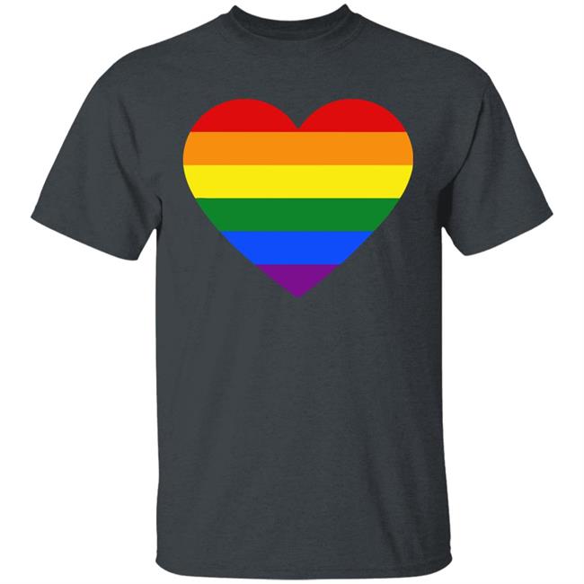 Rainbow Heart Lesbian Pride LGBT Pride G T Shirt Rainbow Heart Lesbian Pride LGBT Pride G T Shirt