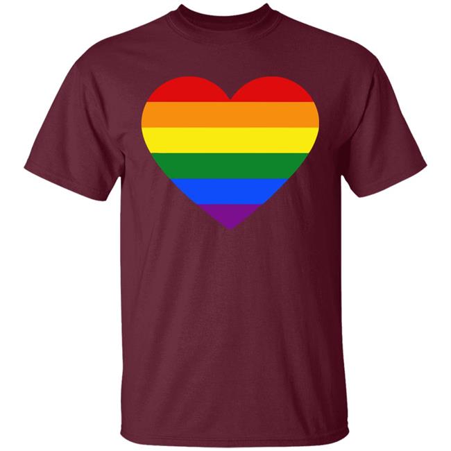 Rainbow Heart Lesbian Pride LGBT Pride G T Shirt Rainbow Heart Lesbian Pride LGBT Pride G T Shirt