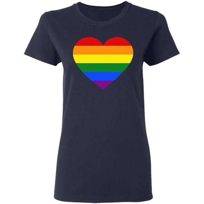 Rainbow Heart Lesbian Pride LGBT Pride G T Shirt Rainbow Heart Lesbian Pride LGBT Pride G T Shirt