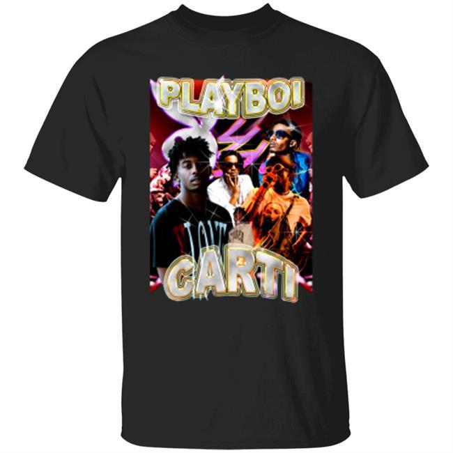 Playboi Carti Vintage Merch T shirt Black Hoodie