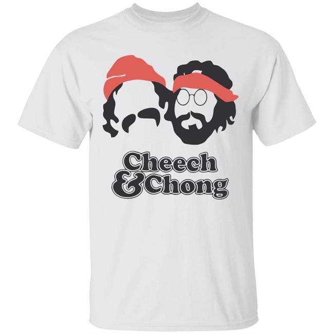 Cheech & Chong Men's Face Outline T Shirt Sport Grey Hoodie Sweatshirt