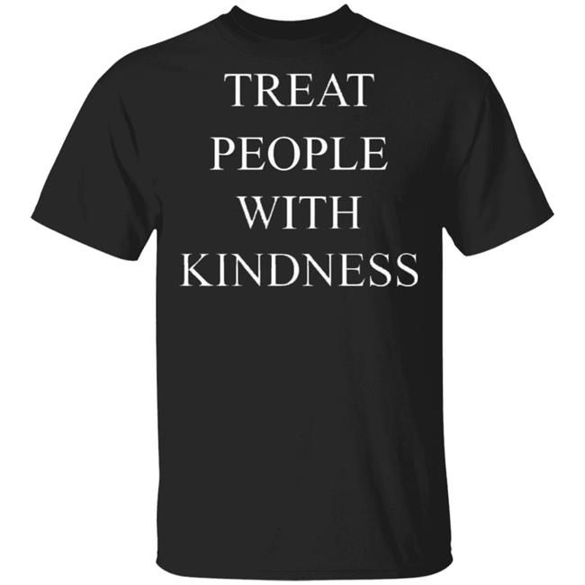 Treat People with Kindness pull over t shirt black hoodie