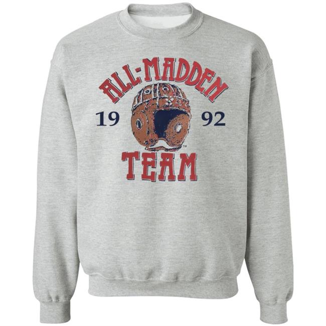 Moose Johnston Wearing 1992 All Madden Team Sweatshirt