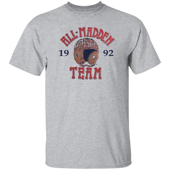 Moose Johnston Wearing 1992 All Madden Team Sweatshirt Moose Johnston Wearing 1992 All Madden Team Sweatshirt