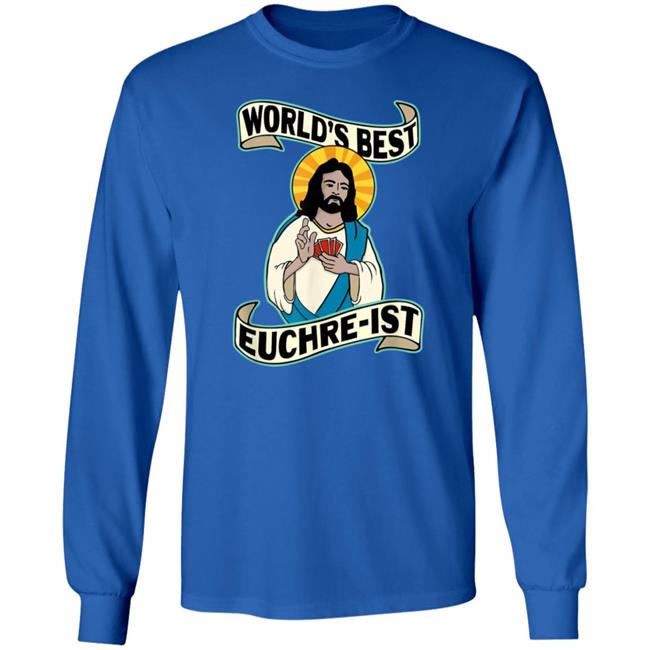 Euchre World's Best Euchre-Ist Jesus Pun T-Shirt Sean Beeson Euchre World's Best Euchre-Ist Jesus Pun T-Shirt Sean Beeson