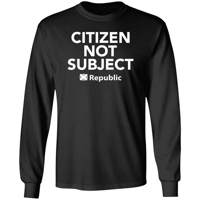 Citizen Not Subject Republic Shirt Michael Diamond Citizen Not Subject Republic Shirt