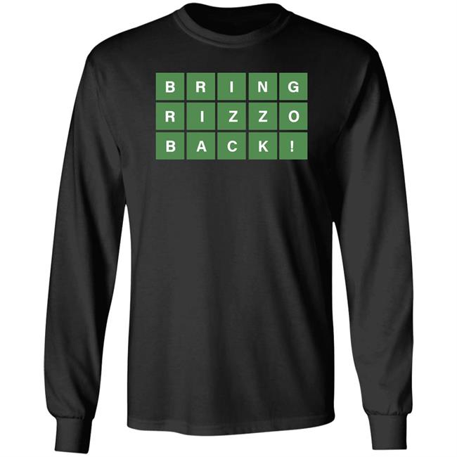 Obvious Shirts Merch Wordle Bring Rizzo Back T-Shirt