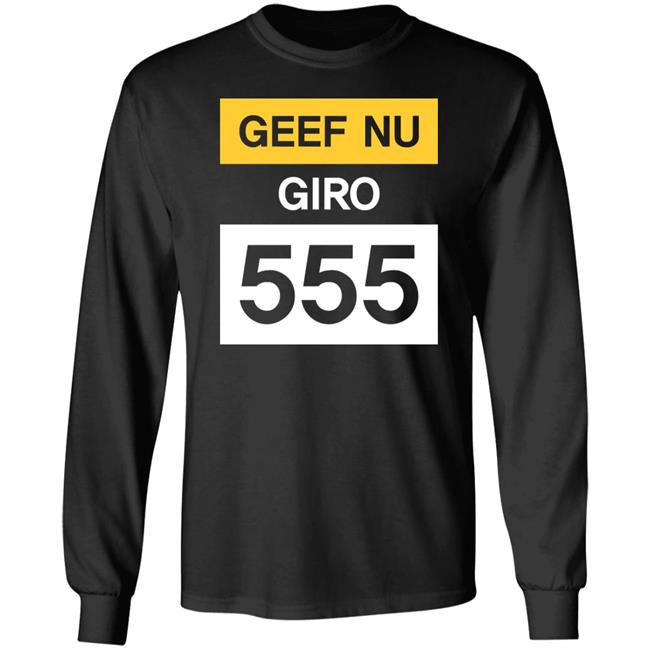 Geef Nu Giro 555 Shirt Jelle BrandtCorstius Geef Nu Giro 555 Shirt Jelle BrandtCorstius