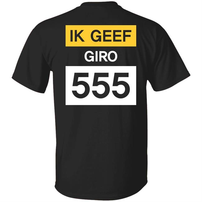 Geef Nu Giro 555 Shirt Jelle BrandtCorstius Geef Nu Giro 555 Shirt Jelle BrandtCorstius