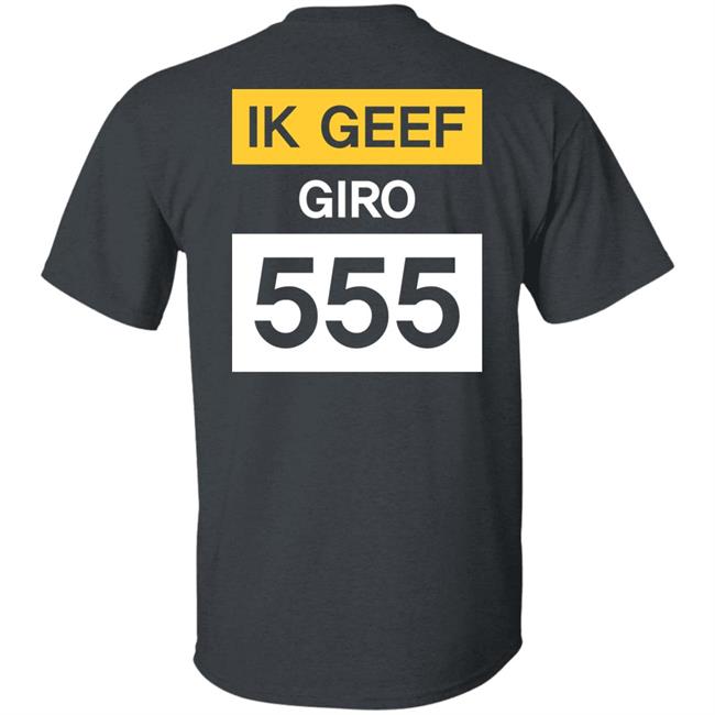 Geef Nu Giro 555 Shirt Jelle BrandtCorstius Geef Nu Giro 555 Shirt Jelle BrandtCorstius