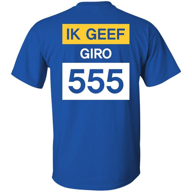 Geef Nu Giro 555 Shirt Jelle BrandtCorstius Geef Nu Giro 555 Shirt Jelle BrandtCorstius