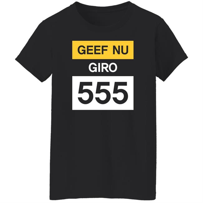 Geef Nu Giro 555 Shirt Jelle BrandtCorstius Geef Nu Giro 555 Shirt Jelle BrandtCorstius