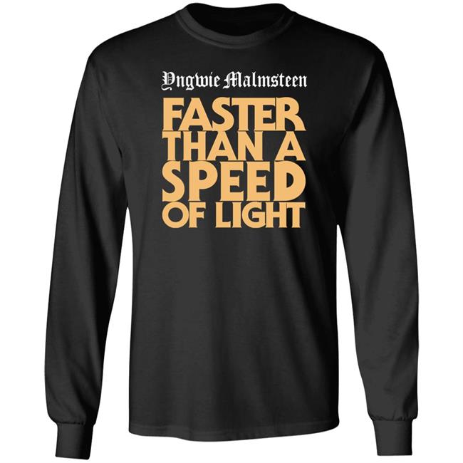 Yngwie Malmsteen Merchandise Merch Yngwie Malmsteen Faster Than A Speed Of Light Shirt