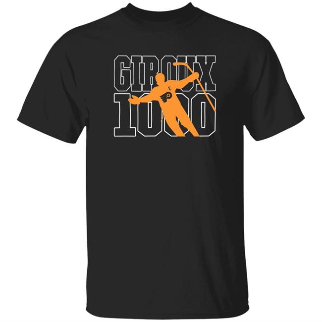 Claude Giroux Giroux 1000 Shirt Philadelphia Flyers Mike Yeo Joel Farabee