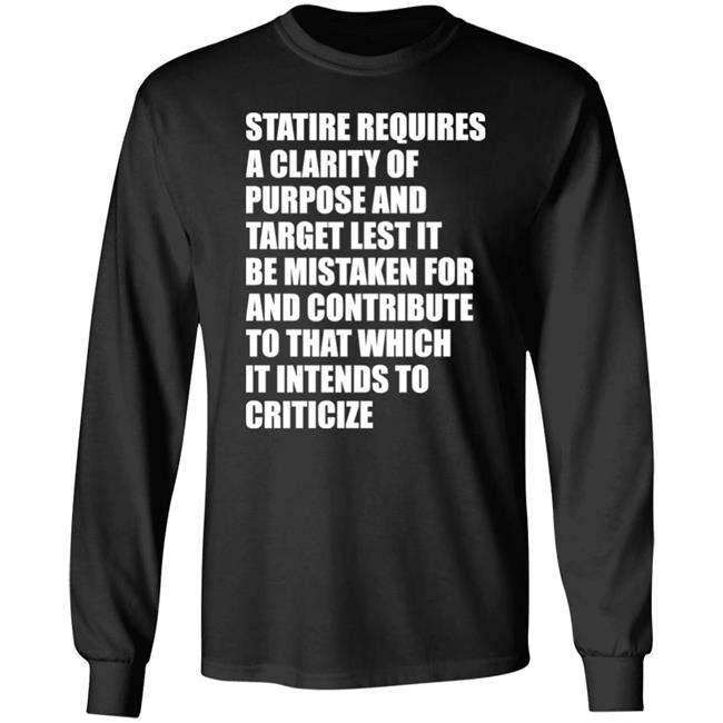 Pull The Trigger, Knuckles Satire Requires A Clarity Of Purpose And Target Lest It Be Mistaken For And Contribute To That Which It Intends To Criticize Shirt