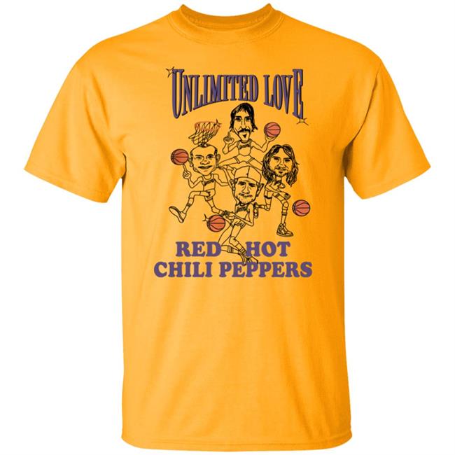Los Angeles Lakers Unlimited Love Red Hot Chili Peppers Shirt Kyle Goon