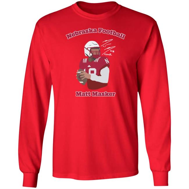 Matt Masker Nebraska Football Shirt Signature Nil Merch Matt Masker Nebraska Football Shirt Signature Nil Merch
