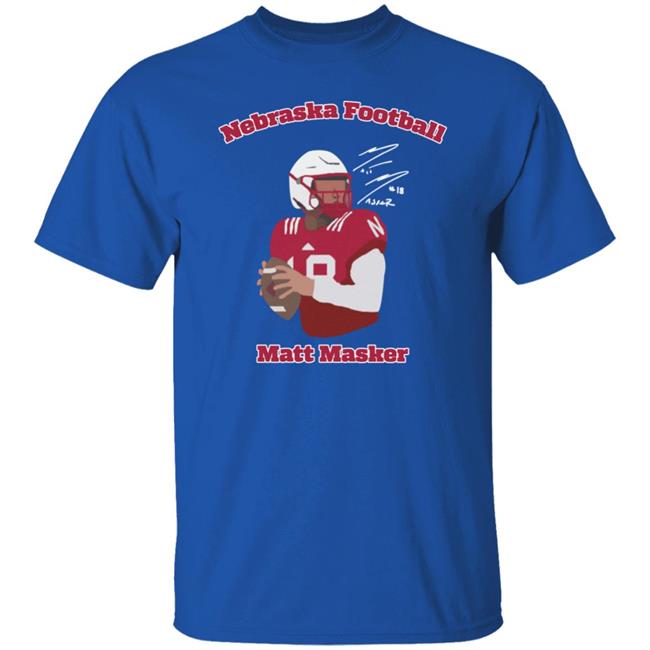 Matt Masker Nebraska Football Shirt Signature Nil Merch Matt Masker Nebraska Football Shirt Signature Nil Merch