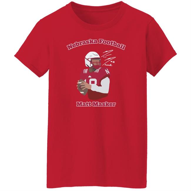 Matt Masker Nebraska Football Shirt Signature Nil Merch Matt Masker Nebraska Football Shirt Signature Nil Merch