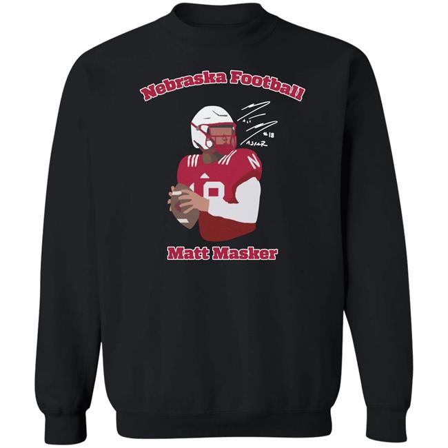 Matt Masker Nebraska Football Shirt Signature Nil Merch Matt Masker Nebraska Football Shirt Signature Nil Merch