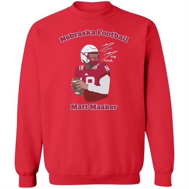 Matt Masker Nebraska Football Shirt Signature Nil Merch Matt Masker Nebraska Football Shirt Signature Nil Merch