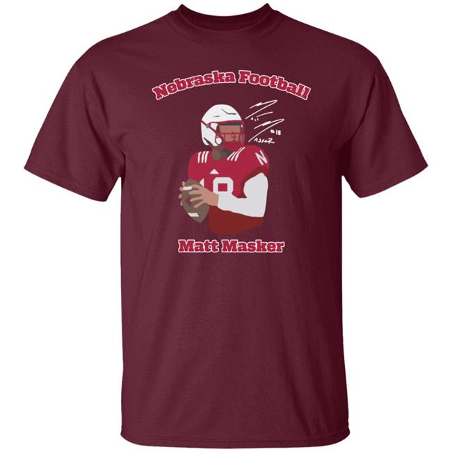 Matt Masker Nebraska Football Shirt Signature Nil Merch Matt Masker Nebraska Football Shirt Signature Nil Merch