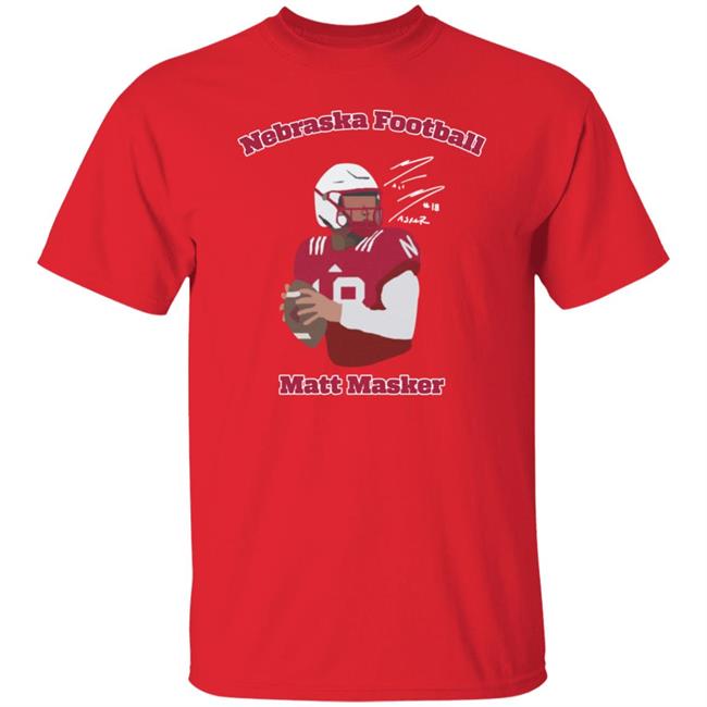 Matt Masker Nebraska Football Shirt Signature Nil Merch Matt Masker Nebraska Football Shirt Signature Nil Merch