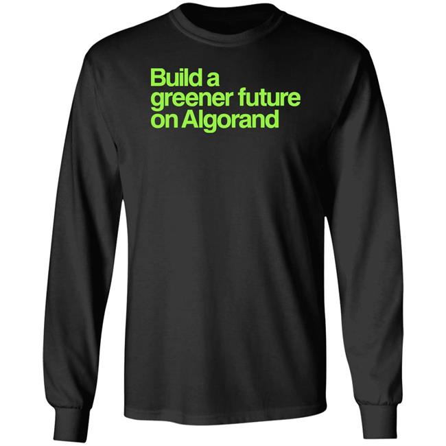 Moises Wearing Build A Greener Future On Algorand Shirt Keli Callaghan