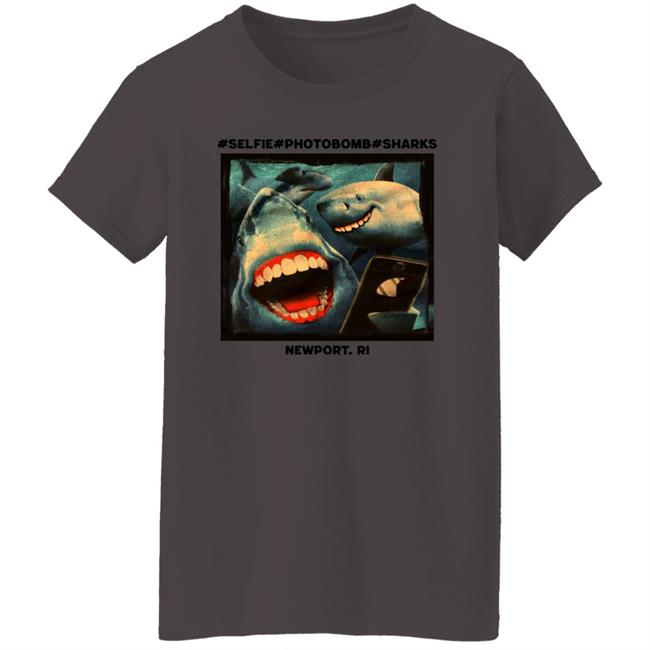 November Selfie Photobomb Sharks Newport Shirt