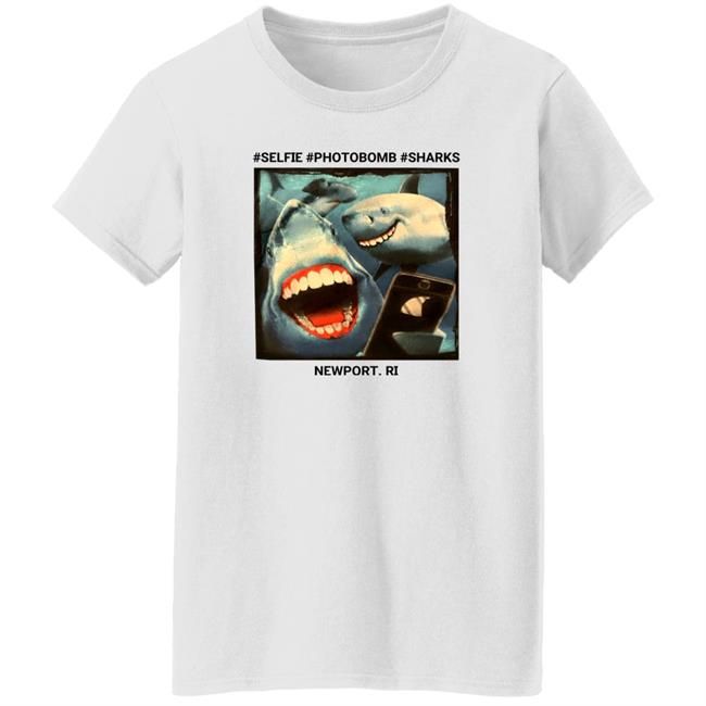 Myownnovember Selfie Photobomb Sharks Newport Shirt