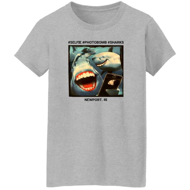 Selfie Photobomb Sharks Newport Shirt Myownnovember Myownnovember Selfie Photobomb Sharks Newport Shirt
