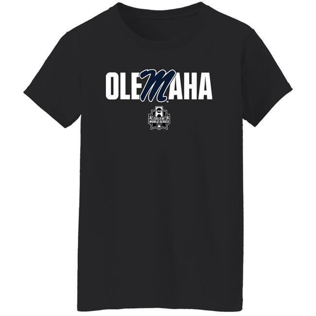 Ole Miss Authentics Team Shop 2022 Baseball Olemaha Cws Single Team Shirt