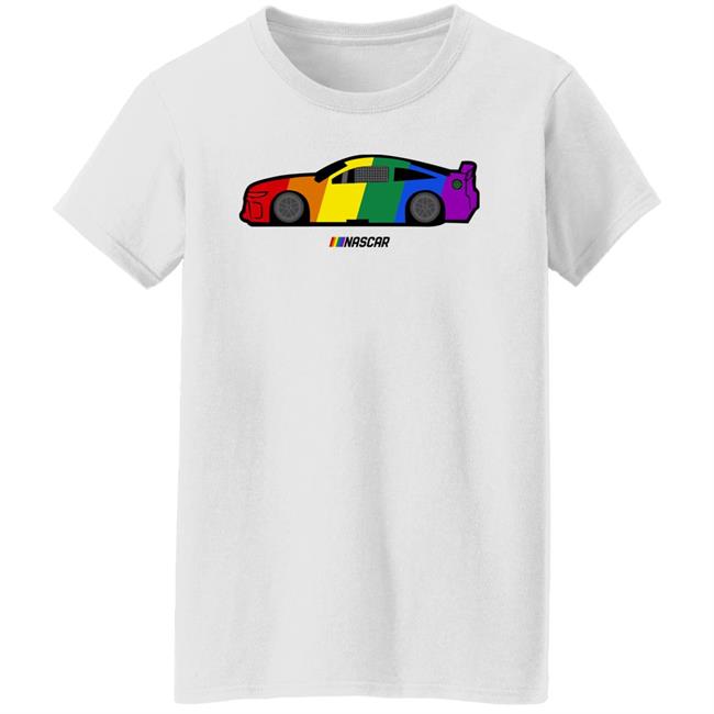 Nascar Checkered Rainbow Flag Car Shirt Nascar Store