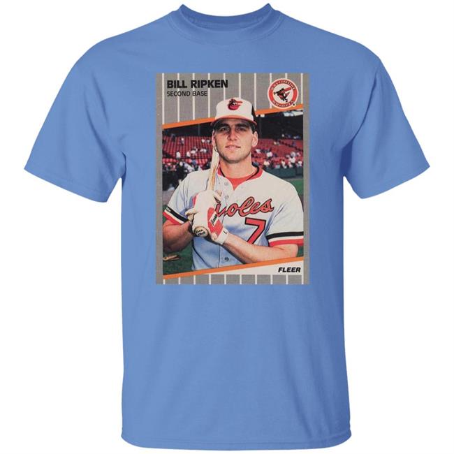 Baseball Error Card Baltimore Orioles Bill Ripken Second Base Face Card 1989 Fleer Shirt