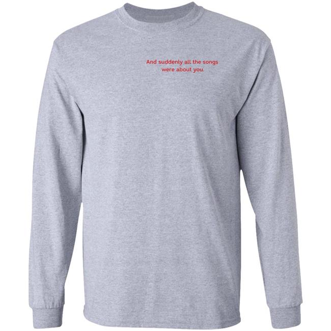 Urban Rose Merch By Ava And Suddenly All The Songs Were About You Hoodie Hoodie Sweatshirt