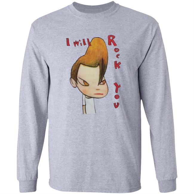 Yoshitomo Nara I Will Rock You T-Shirt Lacma Shirt Lacma Store Lacma Yoshitomo Nara Shirt Hoodie Sweatshirt