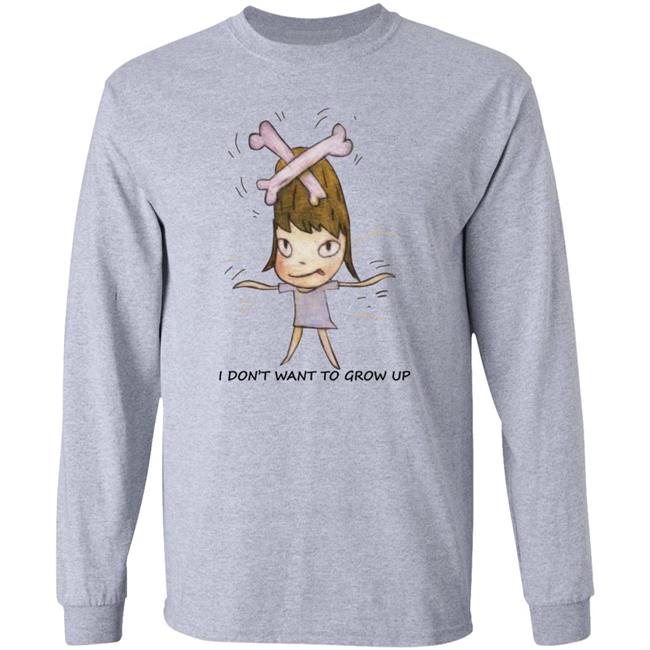 Yoshitomo Nara I Don't Want To Grow Up Youth T-Shirt Lacma Shirt Lacma Store Lacma Yoshitomo Nara Shirt Hoodie Sweatshirt