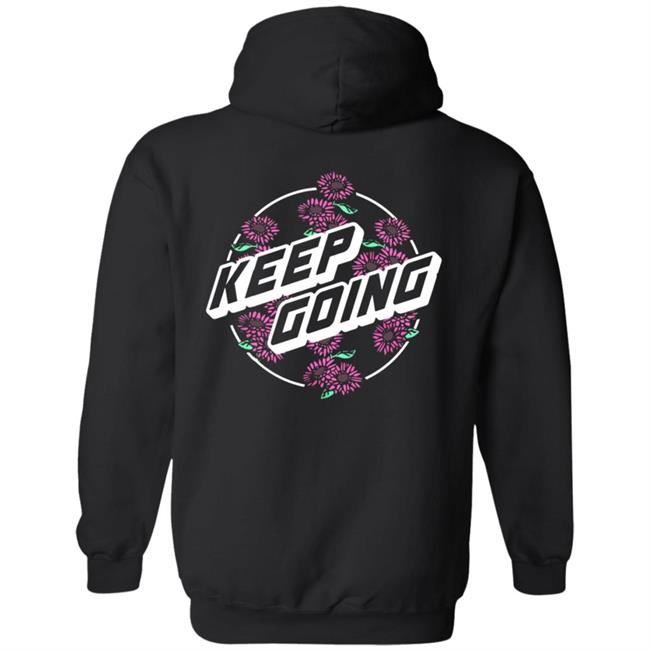 Xenbe Merch Xenbe Keep Going Flowers Hoodie