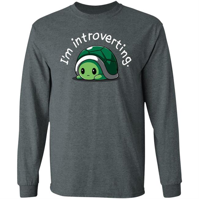 Tee Turtle Merch I'm Introverting Shirt Tee Turtle Merch I'm Introverting Shirt
