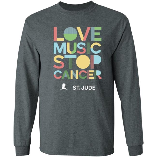 Love Music Stop Cancer Shirt Stjude.Org Store Love Music Stop Cancer Shirt Stjude.Org Store